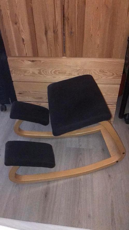 Varier-Stokke ergonomische KNIESTOEL, Huis en Inrichting, Bureaustoelen, Zo goed als nieuw, Bureaukruk, Blauw, Ophalen