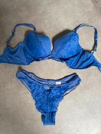 Hunkemöller Lingerie Setje Blauw Maat S, Verzenden, Blauw, Setje
