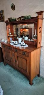 Antiek jugendstil dressoir met spiegel, Antiek en Kunst, Antiek | Meubels | Kasten, Ophalen