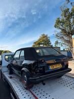 SCHADE Volkswagen Golf 1 1.8 GLI Cabriolet 1985 Zwart, Auto's, Voorwielaandrijving, 4 cilinders, Cabriolet, Zwart