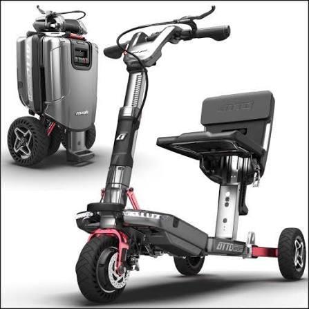 Vouwbare scootmobiel, Diversen, Brommobielen en Scootmobielen, Zo goed als nieuw, 26 t/m 35 km, 10 km/u of minder, Ophalen