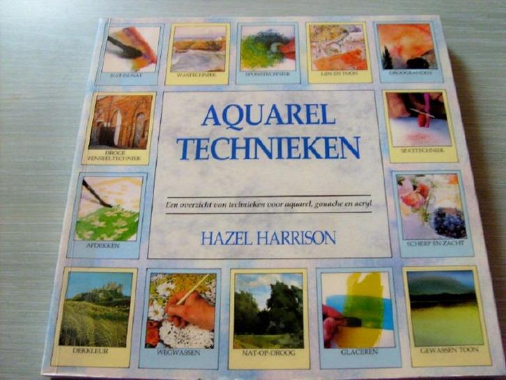 AQUARELTECHNIEKEN  Een geïllustreerde handleiding voor de tr, Hobby en Vrije tijd, Schilderen, Zo goed als nieuw, Overige typen
