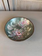 Toyo Handgemaakt Schaal Porselein & Messing, Gebruikt, Porselein of Keramiek, Schaal, Rond