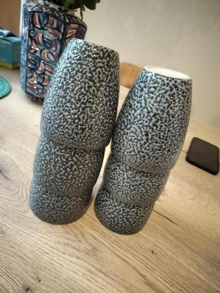 Herman den Blijker kopjes - 6 stuks, Huis en Inrichting, Keuken | Servies, Kop(pen) en/of Schotel(s), Overige stijlen, Ophalen of Verzenden