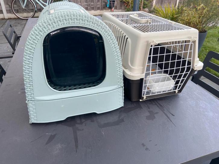 Schone (!) curver kattenbak (groen), Dieren en Toebehoren, Kattenbakken, Zo goed als nieuw, Ophalen