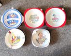 5 warmhoud borden Disney Mickey Mouse Limoges vintage, Ophalen of Verzenden, Zo goed als nieuw, Overige typen