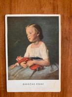 Hongarije. J. Bencúr. Klein meisje met pop, Ophalen of Verzenden, 1940 tot 1960, Gelopen, Overig Europa