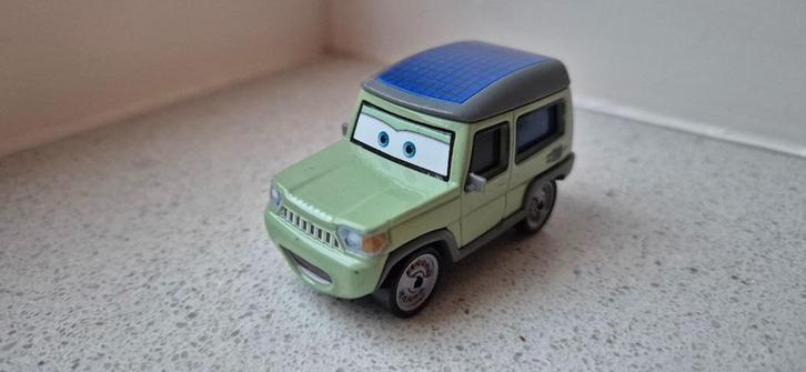 Disney Pixar Cars Miles Axlerod, Kinderen en Baby's, Speelgoed | Speelgoedvoertuigen, Zo goed als nieuw, Ophalen of Verzenden