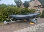 Vlet roeiboot sloep met trailer, Ophalen, Zo goed als nieuw, Motorboot