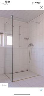 Glazen douchewand, Huis en Inrichting, Badkamer | Complete badkamers, Ophalen, Gebruikt