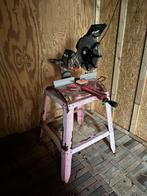 Afkortzaag + zaagtafel, Doe-het-zelf en Verbouw, Gereedschap | Zaagmachines, Ophalen, Gebruikt, Afkortzaag