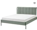 Groen/grijs bed met lattenbodems Tallasen Ikea 180 x 200 cm, Ophalen, Tweepersoons, Zo goed als nieuw, 180 cm