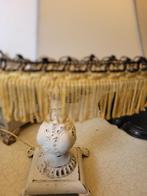 Vintage tafellamp met gietijzeren voet foto 1 t/m 6, Heikant 21 Kaatsheuvel, Belle Vieille Brocante, Ophalen of Verzenden, Zo goed als nieuw
