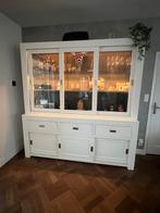 Massief houten moderne apothekerskast, Ophalen, Zo goed als nieuw, 25 tot 50 cm, 200 cm of meer