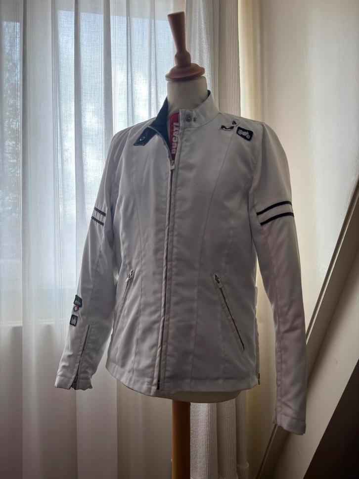 Ducati Dames Jas Wit - Maat M, Motoren, Kleding | Motorkleding, Jas | textiel, Dames, Tweedehands, Ophalen of Verzenden