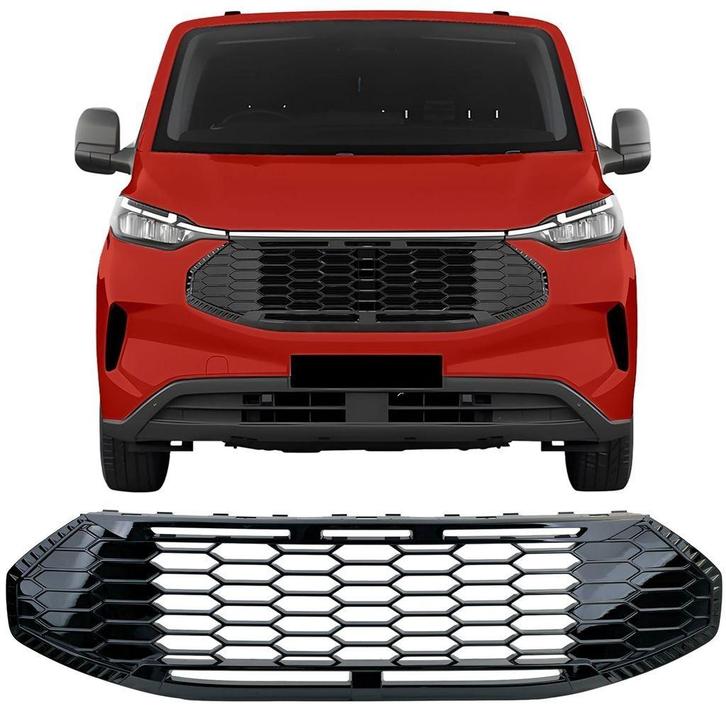 Sport Grill Voor Ford Transit Tourneo Custom Glans Zwart Zon, Auto diversen, Tuning en Styling, Ophalen of Verzenden