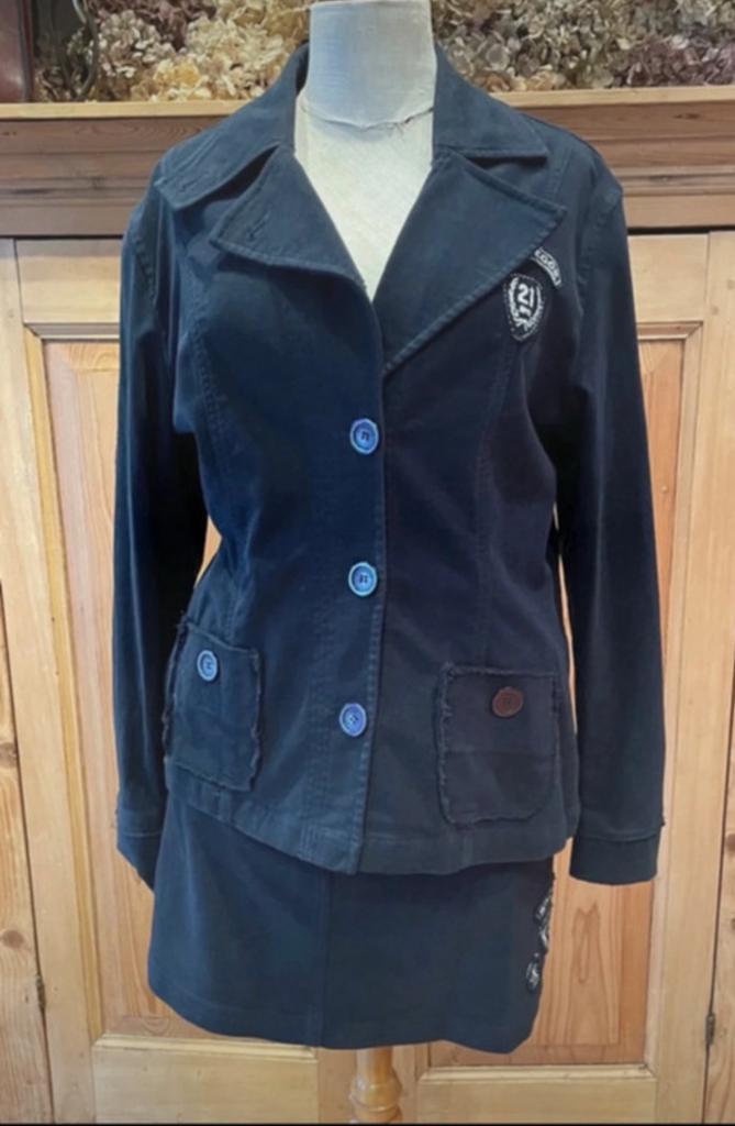 Blazer net rok McGregor maat 42, Kleding | Dames, Jasjes, Kostuums en Pakken, Zo goed als nieuw, Kostuum of Pak, Maat 42/44 (L)