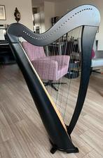 Zwarte haakjes harp 34 snaren, Ophalen, Gebruikt