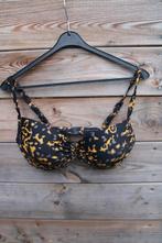 Bikini zwart/ oker Livera 40 D/E cup Vaste prijs, Zwart, Ophalen of Verzenden, Zo goed als nieuw, Bikini