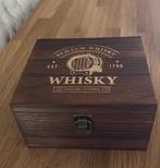 Nieuw: Whisky kist - set: glas + cubes - leuk voor valentijn, Ophalen of Verzenden, Nieuw
