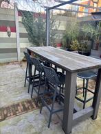 Tuin barset met 6 stoelen als nieuw, Ophalen, Zo goed als nieuw, Rechthoekig