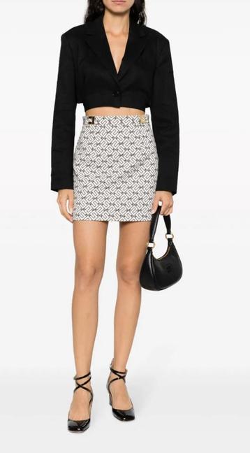 ELISABETTA FRANCHI Beige zwart NIEUWE rok.  Maat IT 42 - 36  beschikbaar voor biedingen