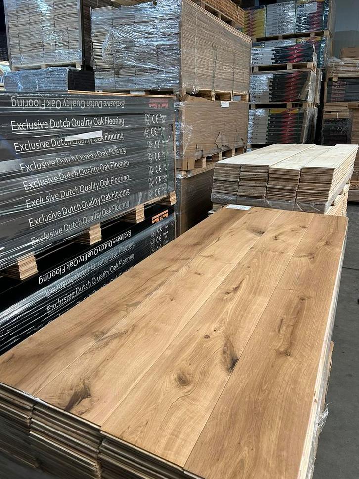 Eiken vloeren visgraat parket Hongaarse punt Multiplank, Huis en Inrichting, Stoffering | Vloerbedekking, Ophalen of Verzenden