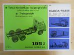 Scania Vabis LBS76 ca 1967 Brochure LBS 76 6x2, Ophalen of Verzenden, Zo goed als nieuw, Overige merken, Scania