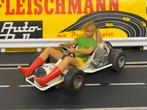 Fleischmann Go-Cart Vrouw Blond Los Haar Racebaan Auto, Ophalen of Verzenden, Zo goed als nieuw, Elektrisch, Fleischmann