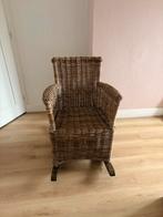 Rieten schommelstoel te koop!, Ophalen, Gebruikt, Stoel(en)