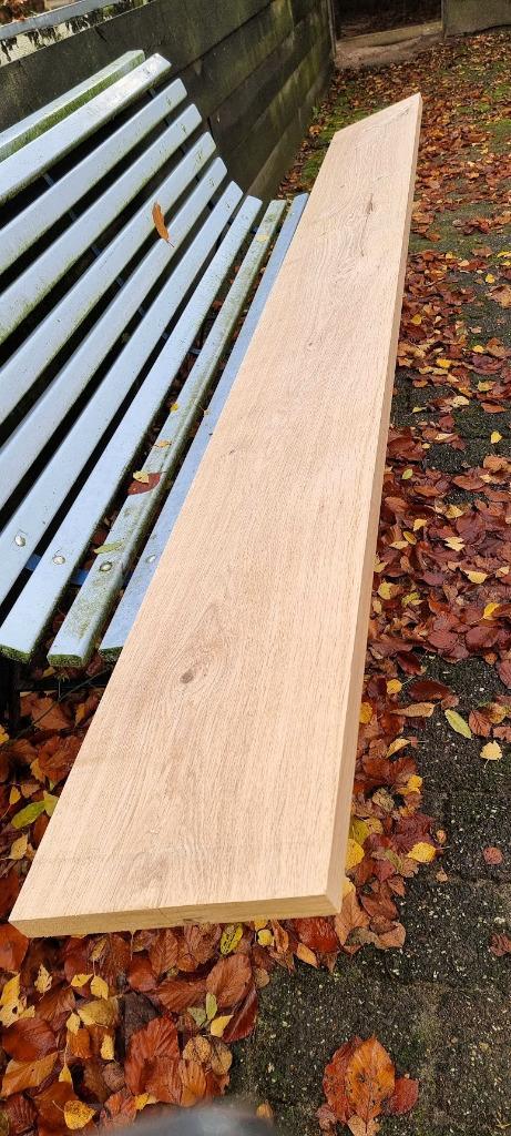 Eiken plank, 28 cm br., 3 cm dik, 2.60 mtr. lang, Doe-het-zelf en Verbouw, Hout en Planken, Nieuw, Plank, Eiken, 250 tot 300 cm