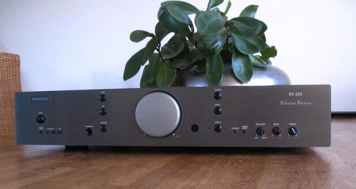 Siemens solid state stereo-versterker type RV-420, Audio, Tv en Foto, Versterkers en Receivers, Gebruikt, 60 tot 120 watt, Overige merken