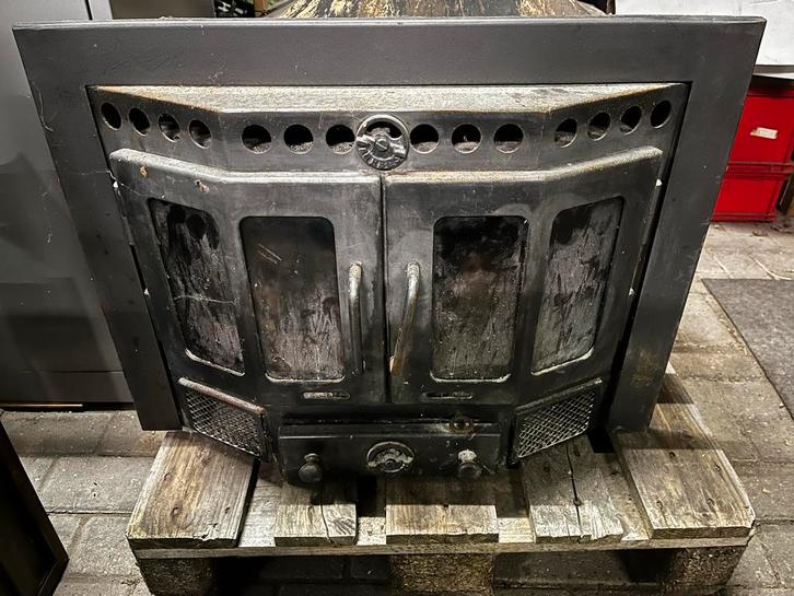 Barbas Inzethaard / Inzetkachel / houtkachel, Huis en Inrichting, Haarden, Gebruikt, Houthaard, Ophalen of Verzenden