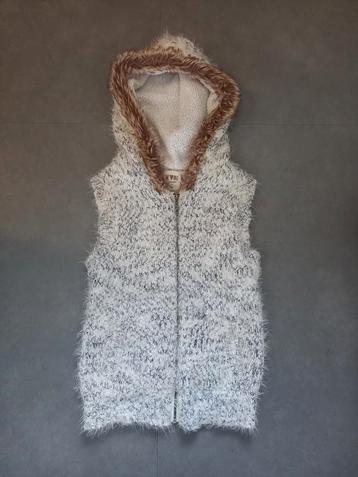 Wollen bodywarmer met capuchon en nep bond, clockhouse XS beschikbaar voor biedingen