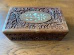Juwelen/Sieraden Doos Echt Houtsnijwerk 'India' uit 1971, Ophalen of Verzenden, Huis en Inrichting