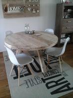 Ronde Tafel van oud steigerhout, Ophalen, Nieuw, Rond, 100 tot 150 cm