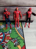 Marvel avengers Iron man en 2 spidermans, Kinderen en Baby's, Speelgoed | Actiefiguren, Ophalen of Verzenden, Zo goed als nieuw