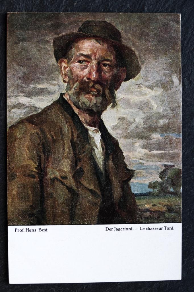 Jager Toni, door prof. Hans Best, Verzenden, Voor 1920, Ongelopen, Overige thema's