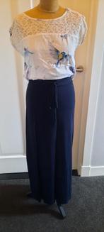 Pepperz slank afkledende lange tricot rok donkerblauw, Kleding | Dames, Maat 38/40 (M), Pepperz, Zo goed als nieuw, Onder de knie