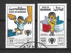 Bahrein Michel 282-283 gestempeld  JAAR VH KIND, Ophalen of Verzenden, Gestempeld, Midden-Oosten