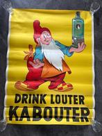 Gele DRINK LOUTER KABOUTER affiche poster. 105 x 75 cm., Verzamelen, Merken en Reclamevoorwerpen, Gebruikt, Ophalen of Verzenden