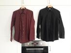 2 slim-fit heren overhemden maat 37/38, Kleding | Heren, Ophalen of Verzenden, Zo goed als nieuw, Rood, Angelo Litrico