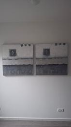 Te koop 2 sfeervolle schilderijen, Ophalen of Verzenden