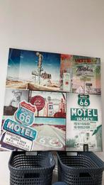 Canvas route 66, Ophalen, Zo goed als nieuw, Schilderij, 75 tot 100 cm