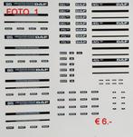 Diverse Daf type aanduidingen stickers/decals 1:50, Hobby en Vrije tijd, Modelauto's | 1:50, Ophalen of Verzenden, Nieuw, Bus of Vrachtwagen