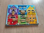 Melissa & Doug Houten Puzzel met Sloten, Kinderen en Baby's, Speelgoed | Educatief en Creatief, Ophalen of Verzenden, Gebruikt