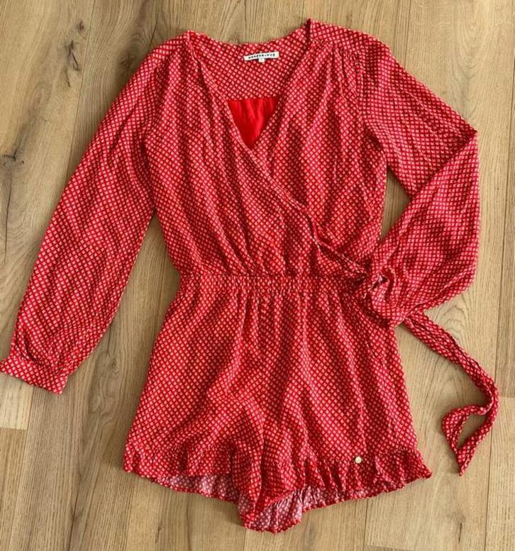 Rode Harper & Yve playsuit maat S, Kleding | Dames, Jumpsuits, Zo goed als nieuw, Maat 36 (S), Rood, Ophalen of Verzenden