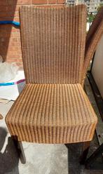 Originele Loom Stoelen( 4), Huis en Inrichting, Stoelen, Ophalen, Riet of Rotan, Gebruikt, Bruin