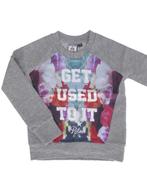 RETOUR bloemen sweater sweatshirt grijs maat 176, Meisje, Ophalen of Verzenden, Zo goed als nieuw, Shirt of Longsleeve