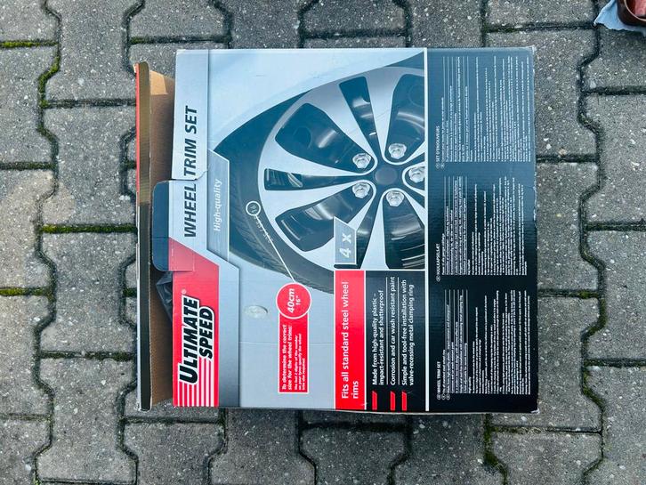 Ultimate Speed Wieldeksels 16 inch - Nieuwstaat, Auto diversen, Wieldoppen, Zo goed als nieuw, Ophalen